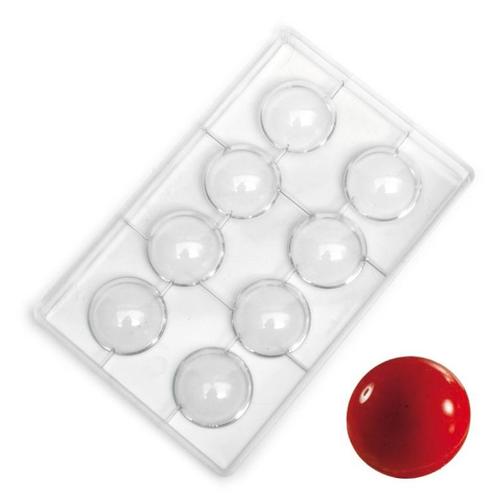 Martellato Chocolade Holvorm Halve Bol (8x) Ø50 mm, Hobby en Vrije tijd, Taarten en Cupcakes maken, Nieuw, Verzenden