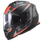 LS2 FF800 Storm II Racer Mat Titanium Oranje Integraalhelm, Nieuw met kaartje, Overige merken, Heren, Verzenden