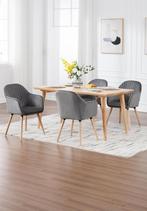 WOLTU 2 Eetkamerstoelen - Fluwelen stoel - Donkergrijs, Verzenden, Nieuw