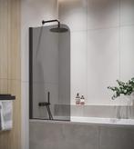 Badwand Torino 80 x 140 cm Rookglas Zwart Badscherm, Doe-het-zelf en Verbouw, Sanitair, Verzenden, Nieuw, Bad