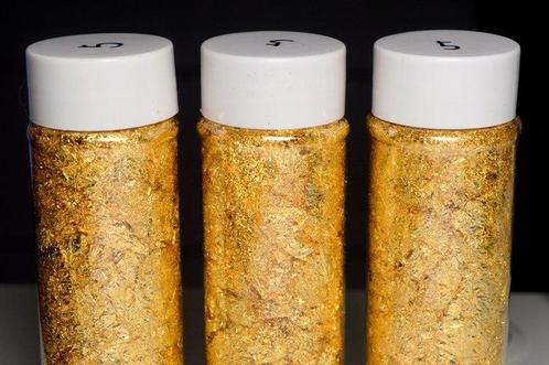 Themacollectie - Gouden Bladvlokken 3 Tubes Lot, Antiek en Kunst, Antiek | Speelgoed