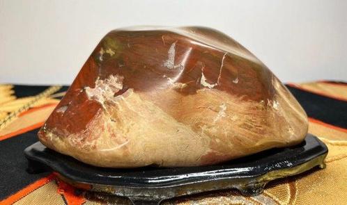Steen - Goshiki Agaat Kijkssteen (Suiseki) van Iwayaguchi,, Antiek en Kunst, Antiek | Overige Antiek