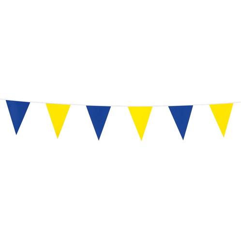 Vlaggenlijn Blauw/Geel Klein (3m), Hobby en Vrije tijd, Feestartikelen, Nieuw, Ophalen of Verzenden
