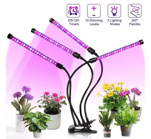 LED kweeklamp kweek groei bloei lamp planten + timer *4x arm, Tuin en Terras, Kweekspullen, Nieuw, Verzenden