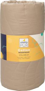 2dekans | Vitality Pur - Luxe Katoenen Bedsprei - 2 persoons, Ophalen of Verzenden, Zo goed als nieuw