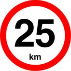 Snelheidssticker Nederland 240 mm - 25 km, Verzenden