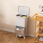 COSTWAY Vuilnisemmer met 3 vakken, 36 liter, afvalemmer voor, Verzenden, Zo goed als nieuw