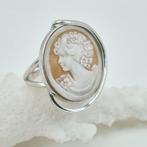 Zilver - Ring - CAMMEO met de hand gegraveerd, Antiek en Kunst