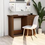 vidaXL Bureau 100x50x76 cm bewerkt hout bruin eikenkleur, Verzenden, Nieuw