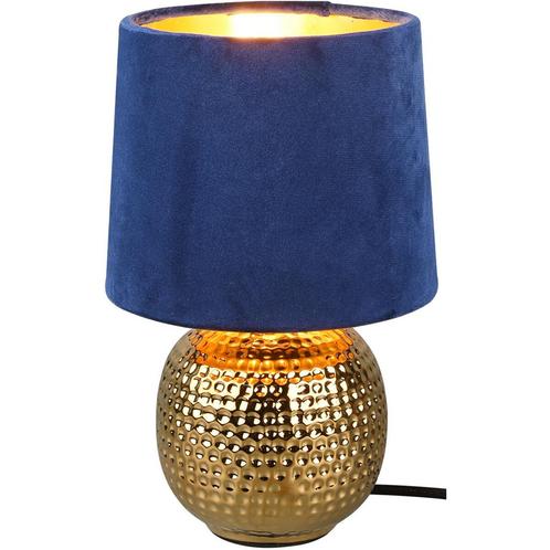 LED Tafellamp - Trion Sofia - E14 Fitting - Rond - Mat Blauw, Huis en Inrichting, Lampen | Tafellampen, Nieuw, Ophalen of Verzenden