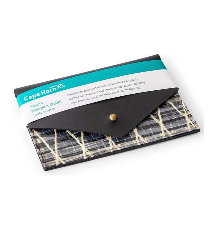 Dames Portemonnee Zwart Leder Cape Horn Sails, Watersport en Boten, Accessoires en Onderhoud, Nieuw, Ophalen of Verzenden