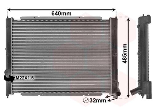 RADIATOR VOOR VW TRANSPORTER T3 1979-1992 025121253A, Auto-onderdelen, Airco en Verwarming, Nieuw, Ophalen of Verzenden