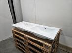Gliss wastafel 120 x 45 cm mat wit (nu nog) zonder, Ophalen of Verzenden, Nieuw, Kraan