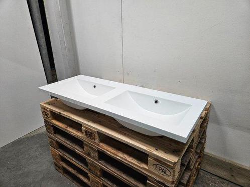 Gliss wastafel 120 x 45 cm mat wit (nu nog) zonder, Doe-het-zelf en Verbouw, Sanitair, Kraan, Nieuw, Ophalen of Verzenden