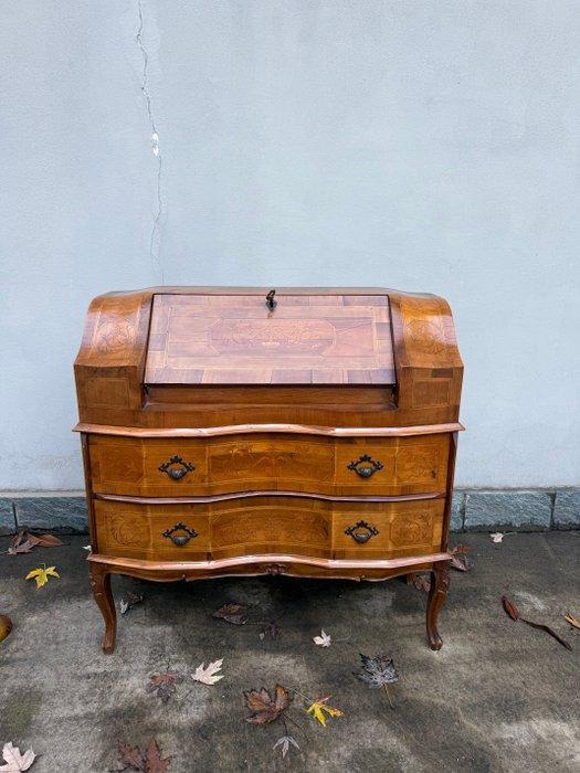 Commode - Hout - Vitrinekast met uitschuifbaar deel, Antiek en Kunst, Antiek | Overige Antiek
