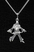 Zilveren Pierrot ketting hanger, Verzenden, Nieuw