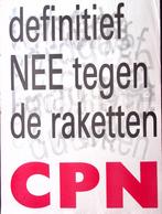 definitief NEE tegen de raketten op poster (lijst optie), Verzamelen, Verzenden, Nieuw, Overige onderwerpen, Met lijst