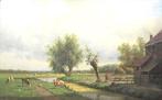 Willem Vester (1824-1895) - koeien in zonnig, Antiek en Kunst, Kunst | Schilderijen | Klassiek
