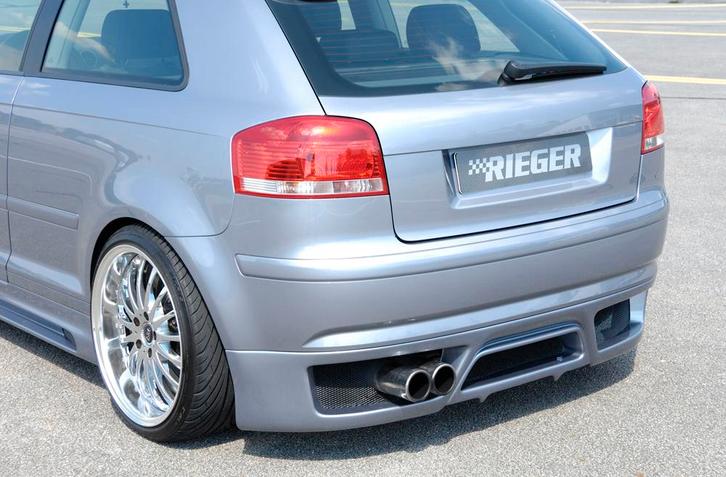 Rieger achteraanzetstuk | Audi A3 8P 2003-2008 3D | ABS, Auto-onderdelen, Carrosserie en Plaatwerk, Nieuw, Audi, Verzenden