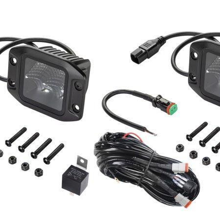 Hella Universal Black Magic 3.2in L.E.D. Cube Kit - Flood, Auto-onderdelen, Verlichting, Ophalen of Verzenden