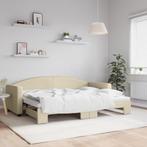 vidaXL Slaapbank met onderschuifbed 80x200 cm stof, Huis en Inrichting, Eenpersoons, Verzenden, Nieuw, 80 cm