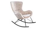 Design schommelstoel SCANDINAVIA SWING champagne grijs, Huis en Inrichting, Fauteuils, Ophalen of Verzenden, Nieuw