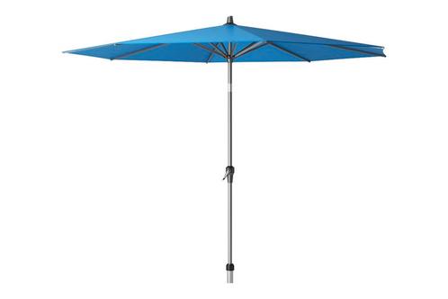 Platinum Riva parasol 3 m. Blauw, Tuin en Terras, Parasols, Stokparasol, Nieuw, Kantelbaar, Verzenden