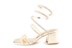 Menbur Sandalen in maat 38 Goud | 10% extra korting, Overige kleuren, Verzenden, Sandalen of Muiltjes, Zo goed als nieuw