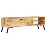 vidaXL Tv-meubel 140x30x40 cm massief mangohout, 100 tot 150 cm, Verzenden, Nieuw, Minder dan 100 cm