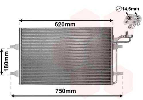 LUCHTCONDENSATOR VOOR VOLVO C30 2006-2010 30647932, Auto-onderdelen, Airco en Verwarming, Nieuw, Ophalen of Verzenden