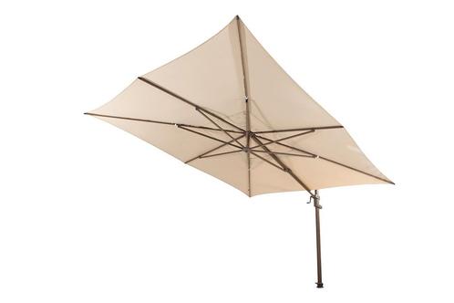 4 Seasons Finca Zweefparasol 300x400 cm. - beach/dark, Tuin en Terras, Parasols, Zweefparasol, Nieuw, Verzenden
