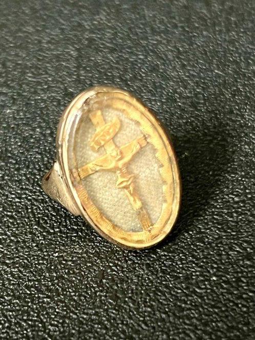 14 karaat - Geel goud - Ring - Gouden relikwieketting, Antiek en Kunst, Kunst | Niet-Westerse kunst