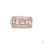 Ring - 14 karaat Roségoud - 1.16ct. tw. Diamant (Natuurlijk), Nieuw