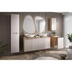 Badkamermeubel Tormina Uno Beige 140CM (Badkamermeubels), Ophalen of Verzenden, Nieuw