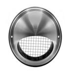 Nedco RVS bolrooster met vliegengaas Ø 150mm - 626.012.11, Doe-het-zelf en Verbouw, Ventilatie en Afzuiging, Ophalen of Verzenden