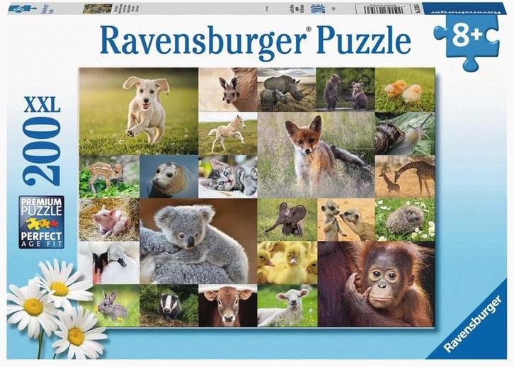 Schattige Babydieren Puzzel (200 XXL stukjes) | Ravensburger, Kinderen en Baby's, Speelgoed | Kinderpuzzels, Nieuw, Verzenden