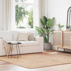 vidaXL Hoogpolig vloerkleed NAVARRA 200x200 cm polyester, Verzenden, Nieuw, Beige