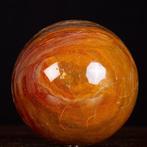 Rode Agatized Jaspis - Exclusiviteit Madagascar - Luxe Bol -, Verzamelen