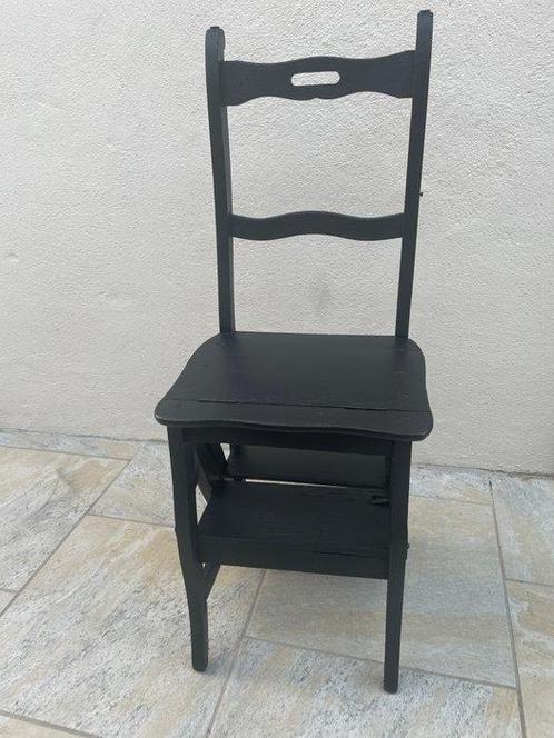 Boekenkast - Hout, Metaal - Stoel Ladder, Antiek en Kunst, Curiosa en Brocante