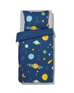 HEMA Kinderdekbedovertrek 140x200cm zacht katoen planeten, Verzenden, Nieuw