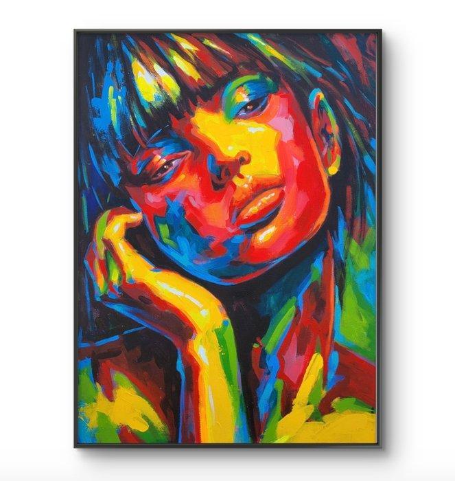 Leandro Olano - Intimidad en Estado de Fuego, Antiek en Kunst, Kunst | Schilderijen | Modern