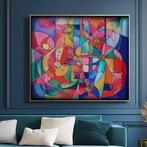 Ksavera - Cubism A1361 - abstract painting on XXL canvas