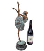 sculptuur, Ballerina - 48 cm - Brons, Marmer