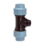Unidelta T-stuk 90° - 2x klem | 1x buitendraad, Verzenden, Nieuw