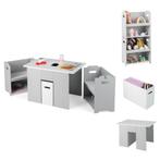 LIVSK 4-in-1 Kindertafel en Stoelenset - Multifunctioneel me, Verzenden, Nieuw