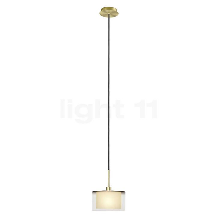 Bankamp Karl 75 Hanglamp, messing mat/glas rook (Hanglampen), Huis en Inrichting, Lampen | Hanglampen, Nieuw, Verzenden