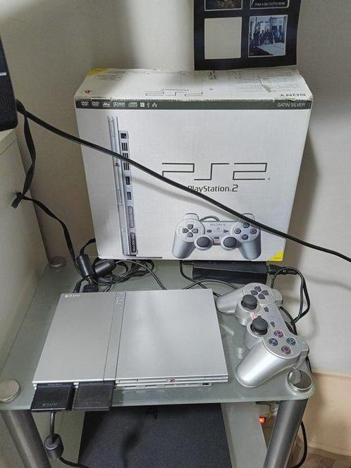Sony - Playstation 2 (PS2) - Silver Edition - Spelcomputer -, Spelcomputers en Games, Spelcomputers | Overige Accessoires