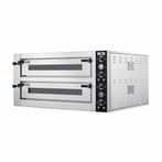 HCB Pizzaoven - 2 x 9 pizzas - 34 cm doorsnede - 400V - RVS, Verzenden, Nieuw in verpakking, Overige typen