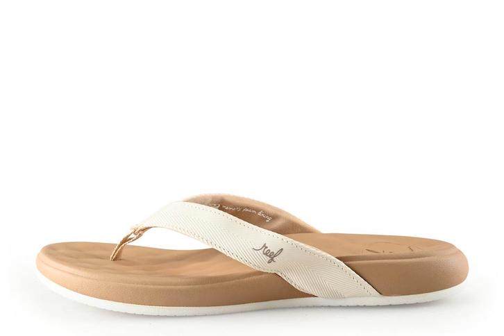 Reef Slippers in maat 40 Wit, Kleding | Dames, Schoenen, Wit, Zo goed als nieuw, Slippers, Verzenden