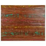 vidaXL Tafelblad rechthoekig 90x80x2,5 cm massief gerecycled, Huis en Inrichting, Tafels | Eettafels, Verzenden, Nieuw